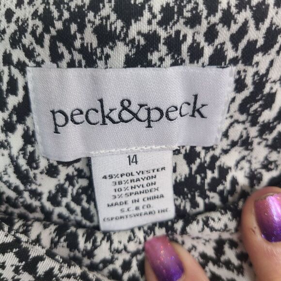 Peck & Peck Snakeskin Print Tummy Control Pant - Picture 5 of 9